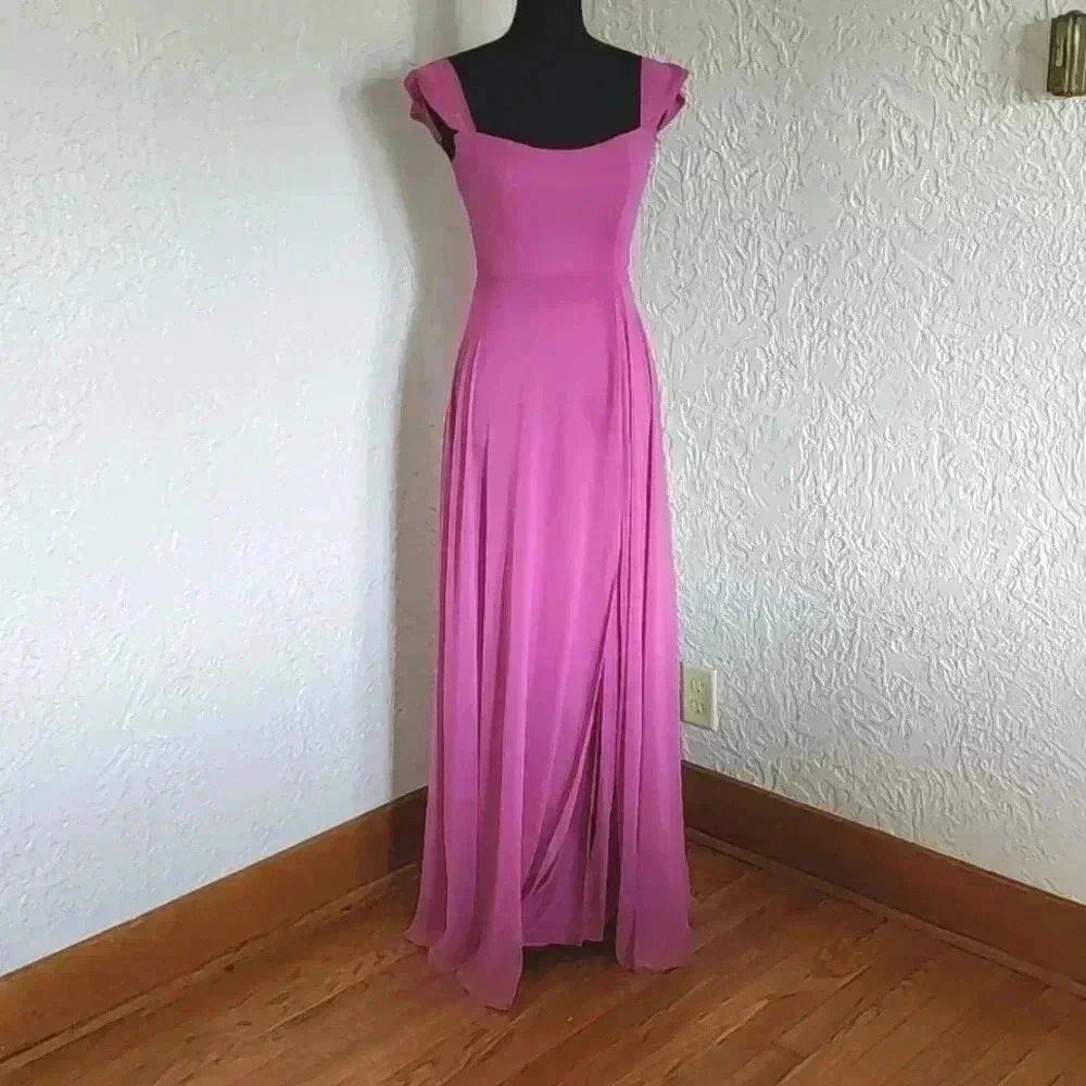 AFTER SIX Off -the -Shoulder Basque Neck Maxi Dress